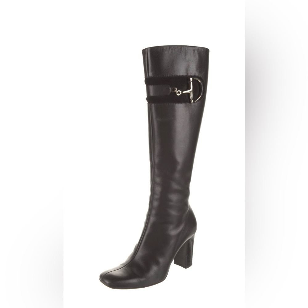 Gucci Hasler Horsebit Leather boots